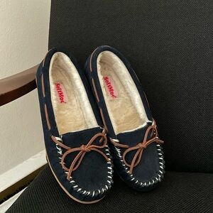 SoftMoc Navy Moccasins